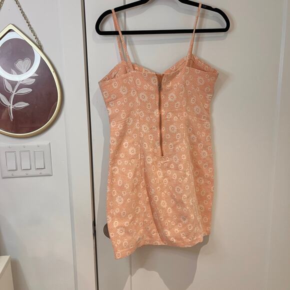 DV by Dolce Vita Pink Embroidered Mini Shift Dress Medium Coquette - Picture 2 of 9